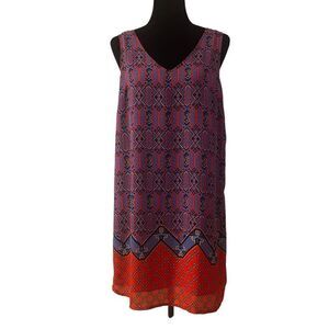 Saint Tropez West Multicolored Sleeveless Sheath Dress Size 10‎